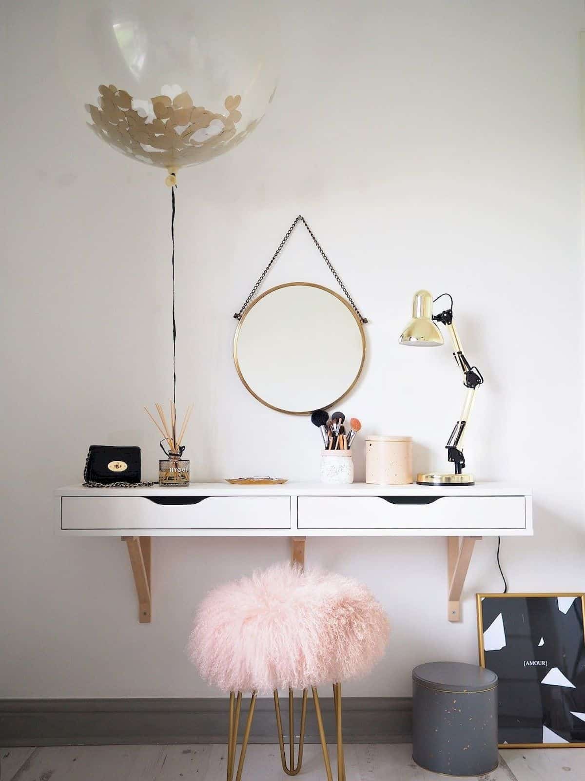 A Floating Vanity Table