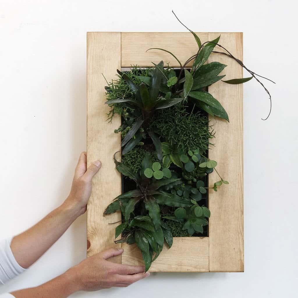 A Frame Turned Into A Vertical Herb Garden