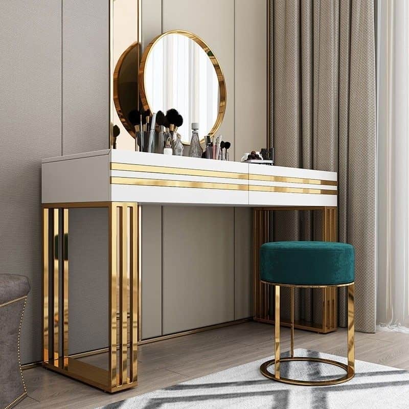 A Modern Makeup Vanity Table