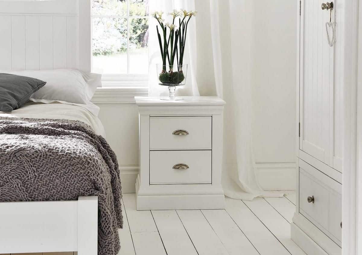 Antique Narrow Nightstand For Small Spaces