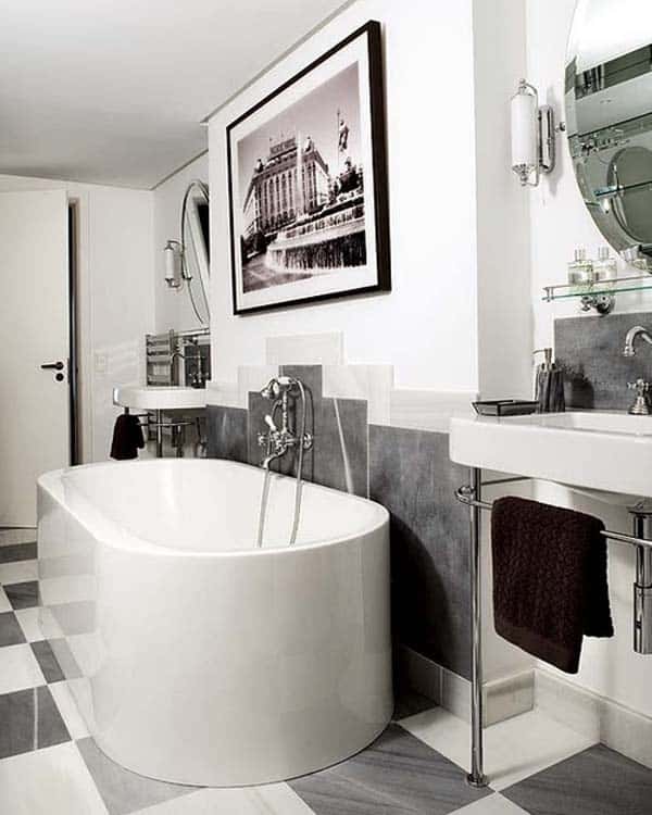 Art Deco Bathroom Floor Tile Ideas