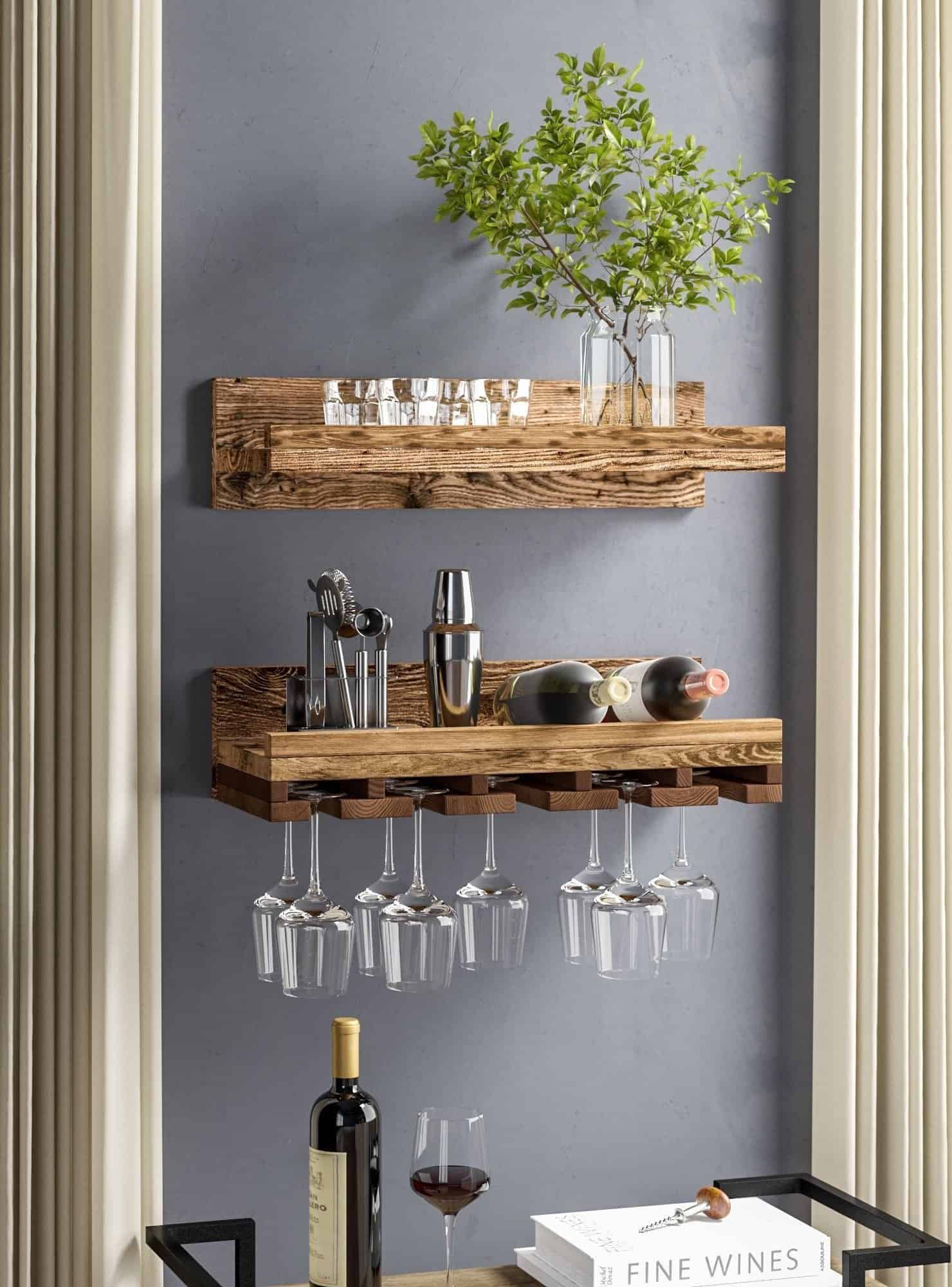 Best Kitchen Shelves With The Wine Rack