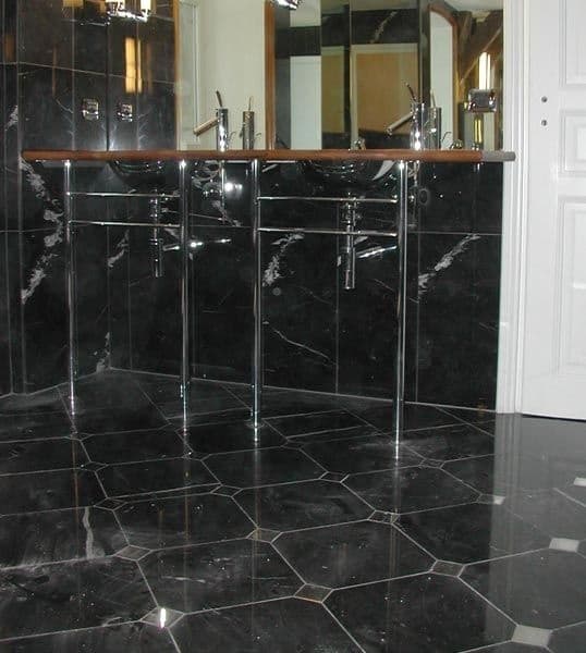 Black Bathroom Floor Tile Ideas