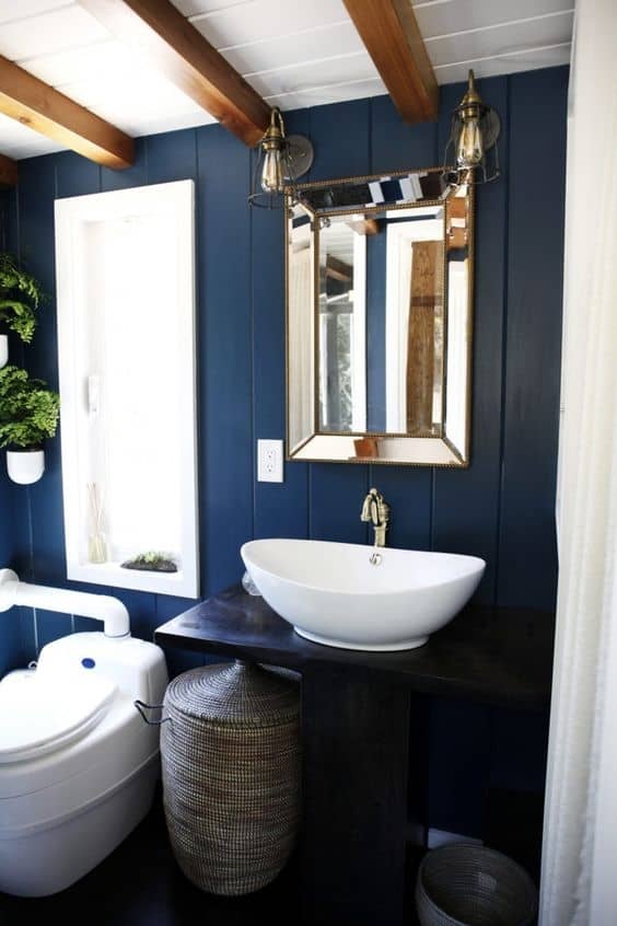 Blue Rustic Bathroom Ideas