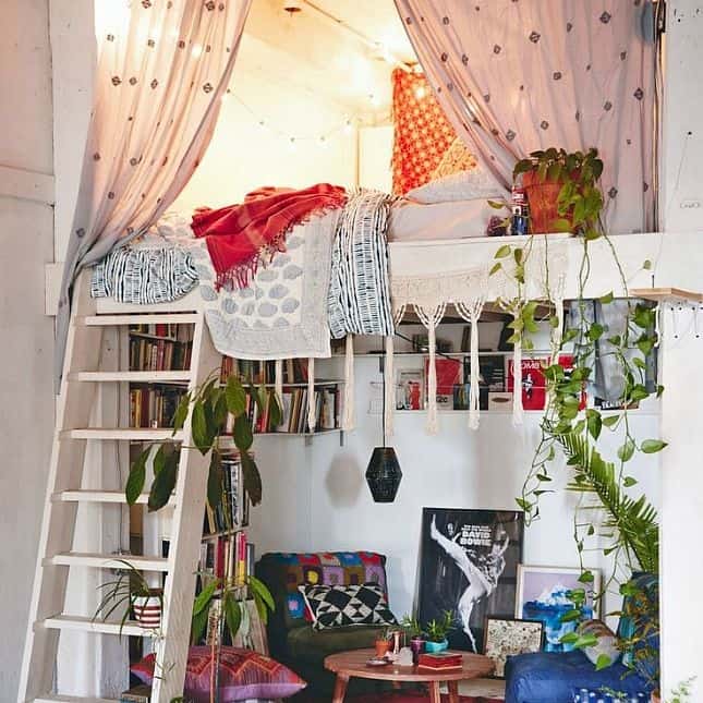 Bohemian Diy Loft Bed Ideas