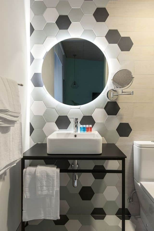 Bold Shower Hexagonal Tile