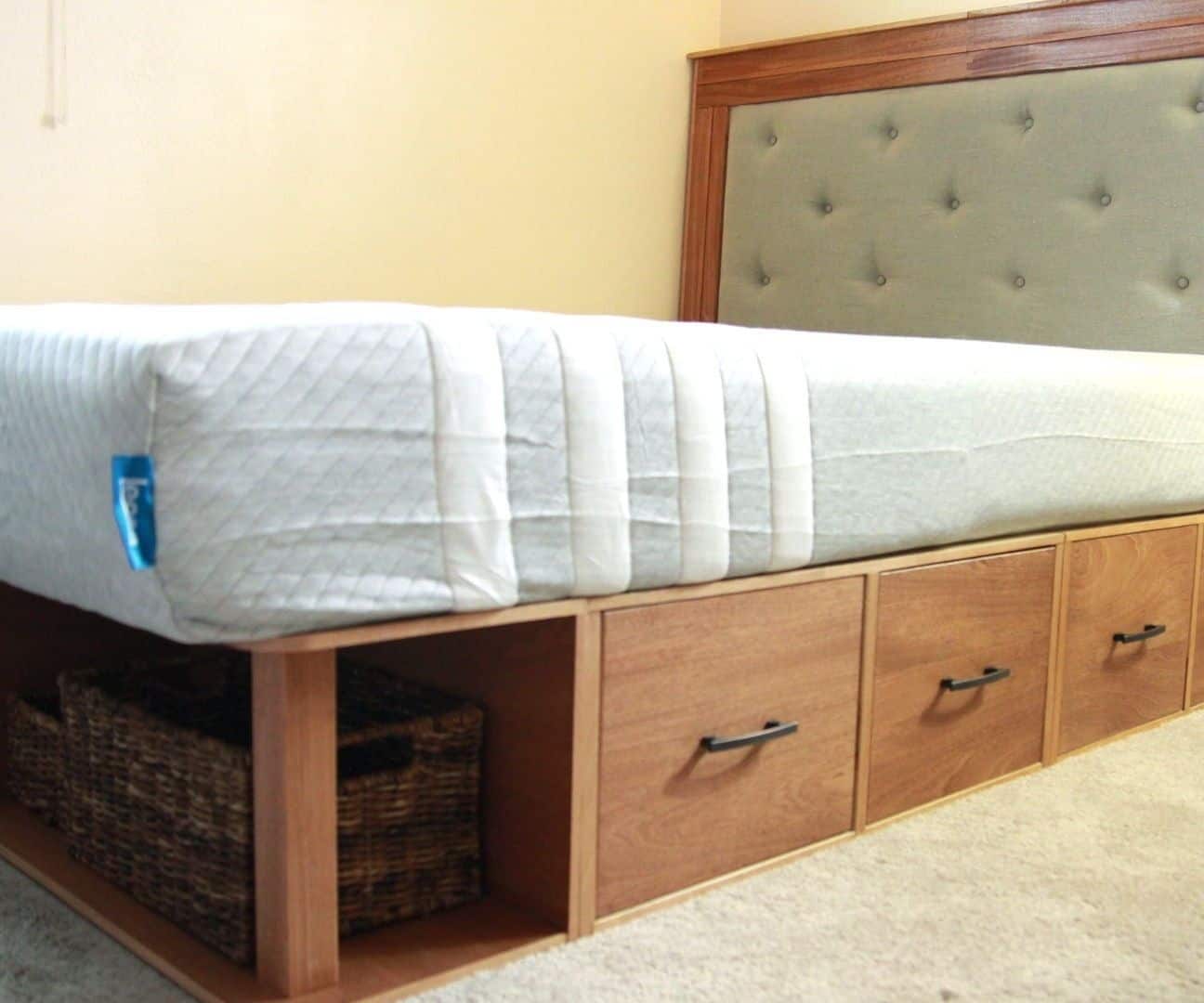 Build A Diy Platform Bed With Drawers