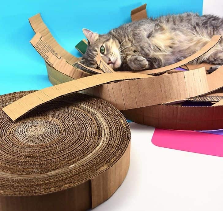 Cardboard Box Diy Cat Scratching Post