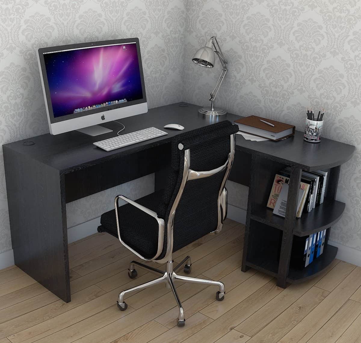 Computer Desk In The Corner