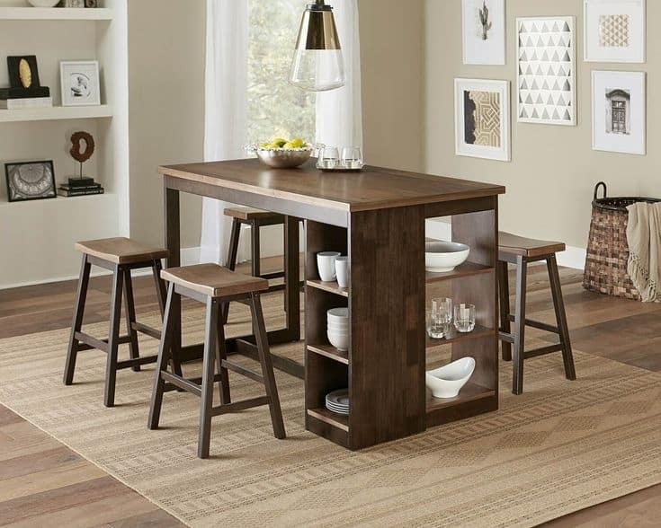Counter Height Kitchen Table With Storage