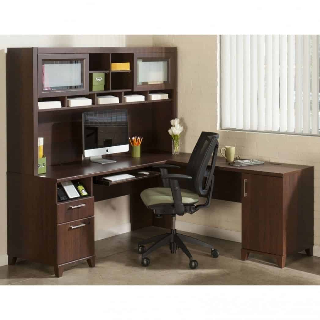 Desk With Hutch For A Cool Home Office