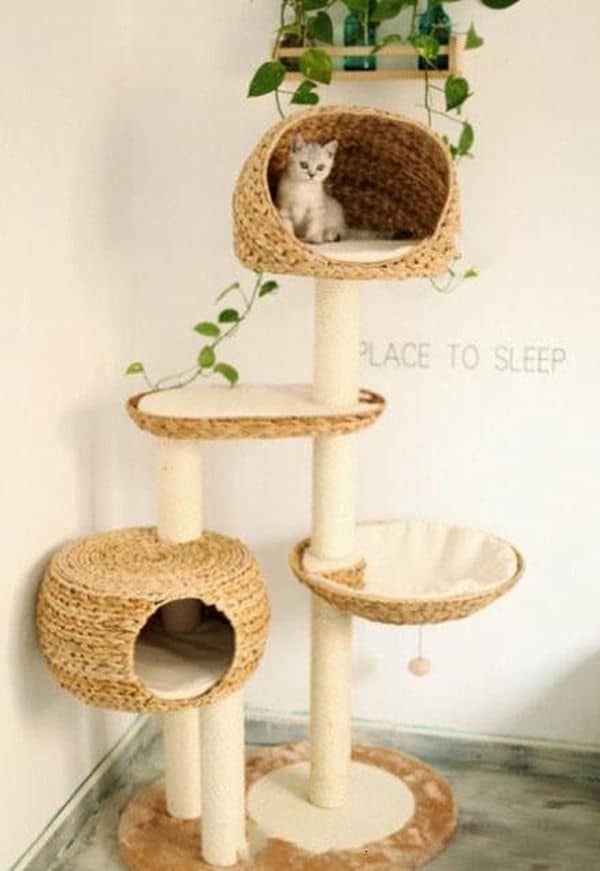 Diy Basket Cat Tree