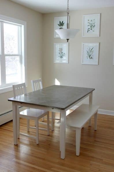 Diy Concrete Dining Table