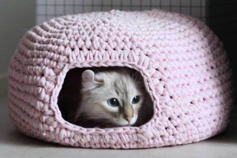 Diy Crochet Cat Bed