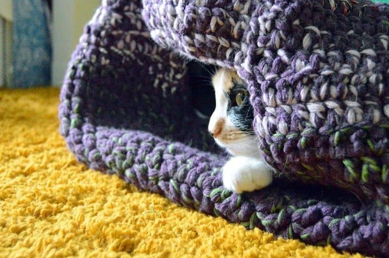 Diy Crochet Cat Cave