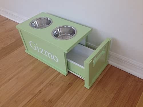 Diy Dog Bowl Stand With Storage