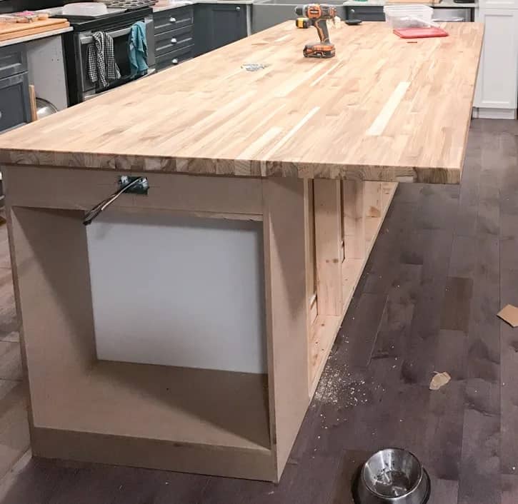 diy easy butcher block countertop