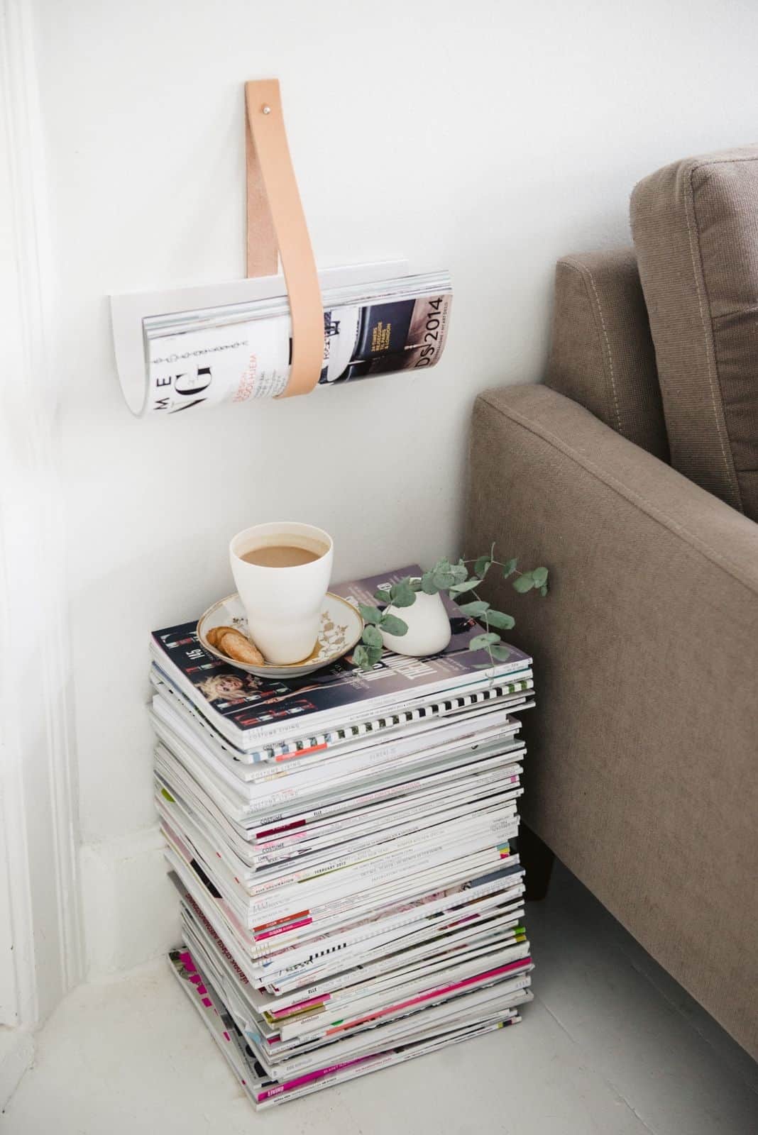 Diy End Table Made From Stack Books