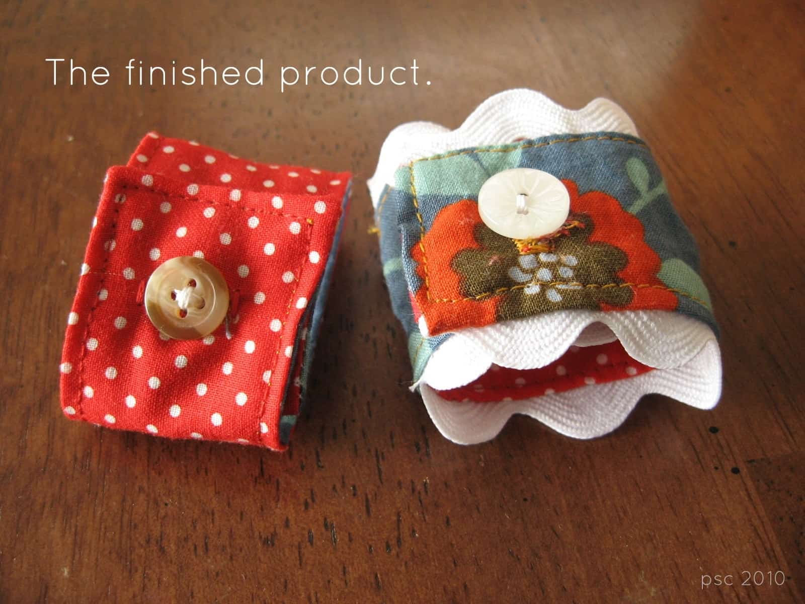 Diy Fabric Napkin Rings With Buttons