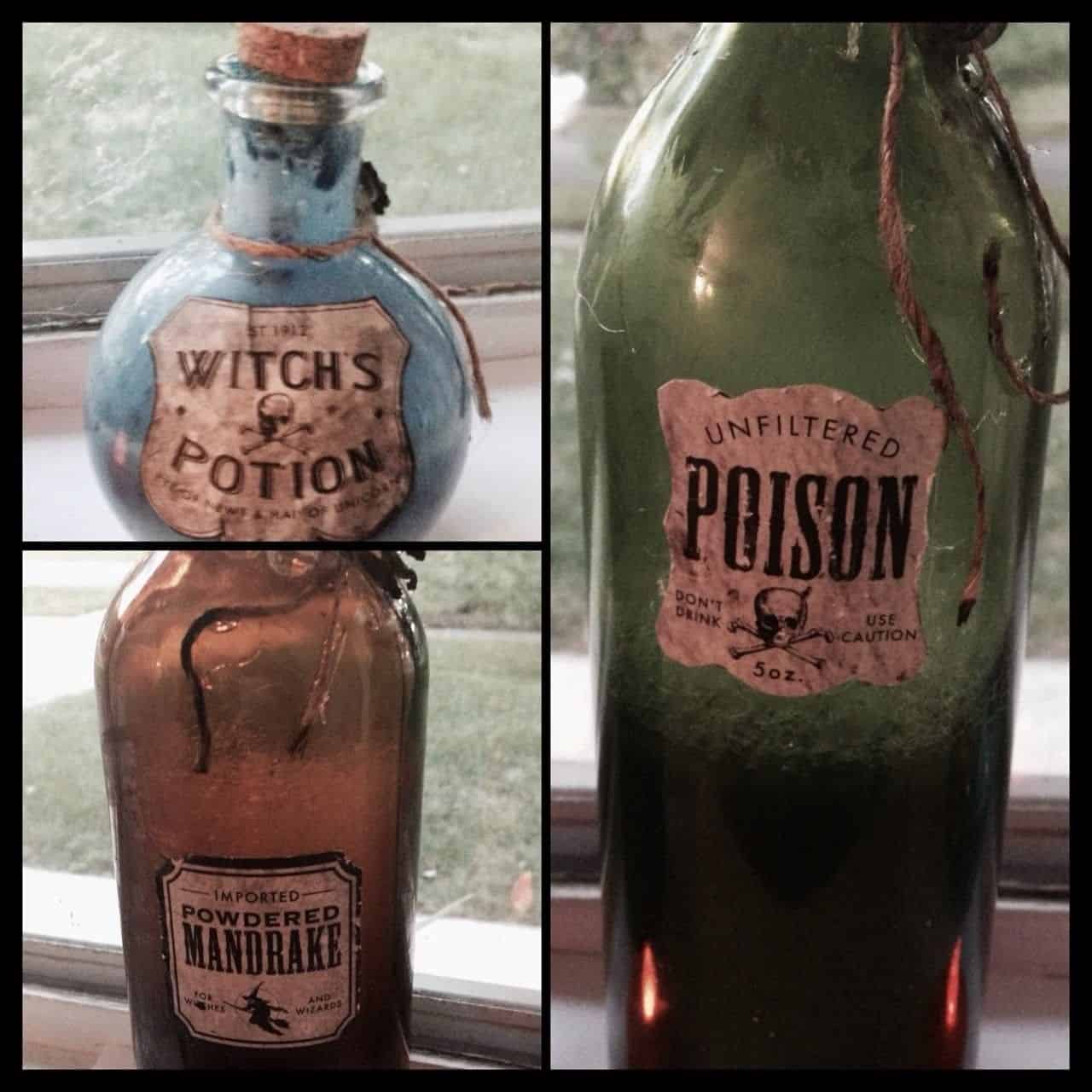 Diy Halloween Potion Bottles