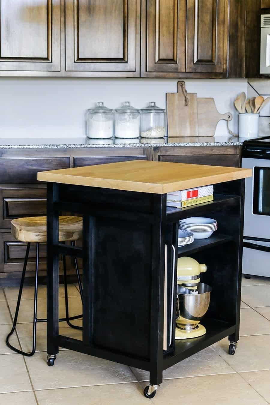 DIY Kitchen Cart With Drawers Ideas