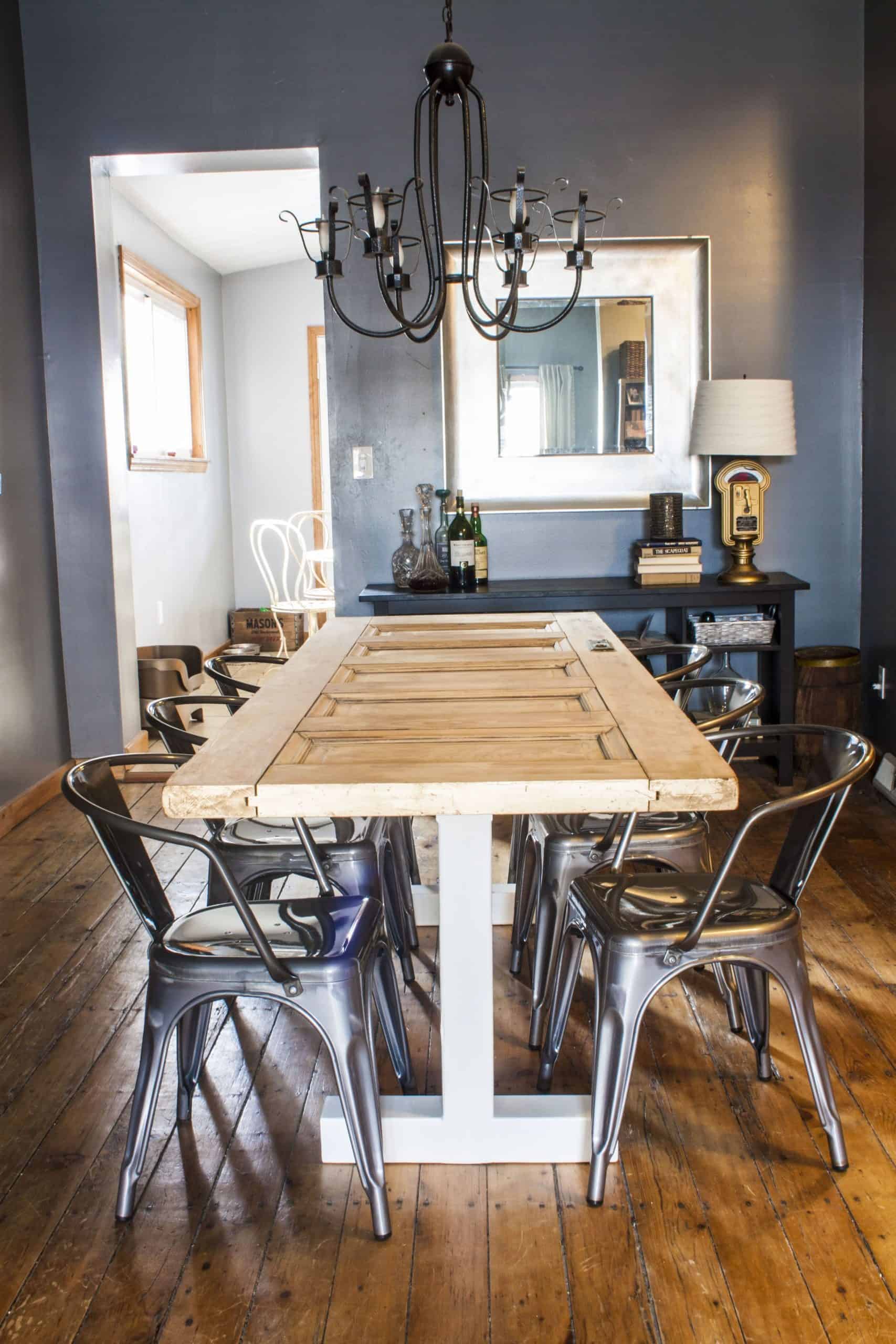 Diy Repurposed Door Kitchen Table