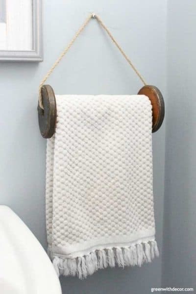 Diy Rustic Towel Rack Rope