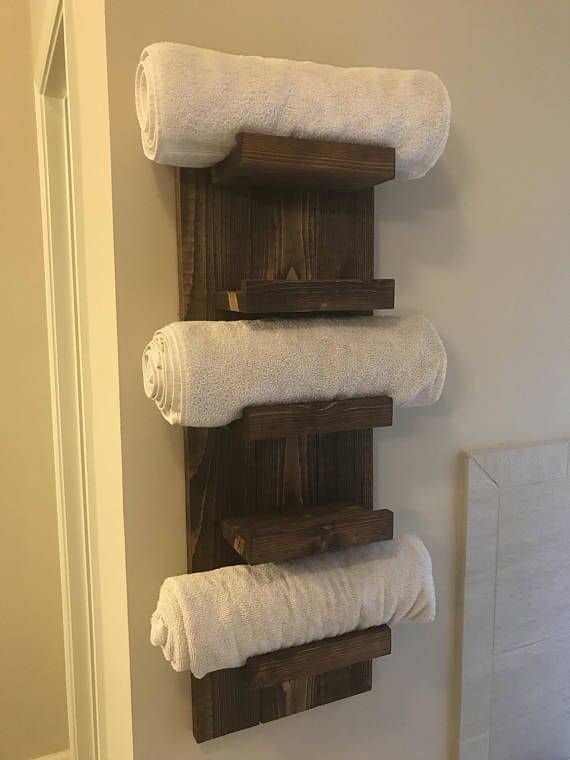 Diy Towel Rack Made From Wine Rack