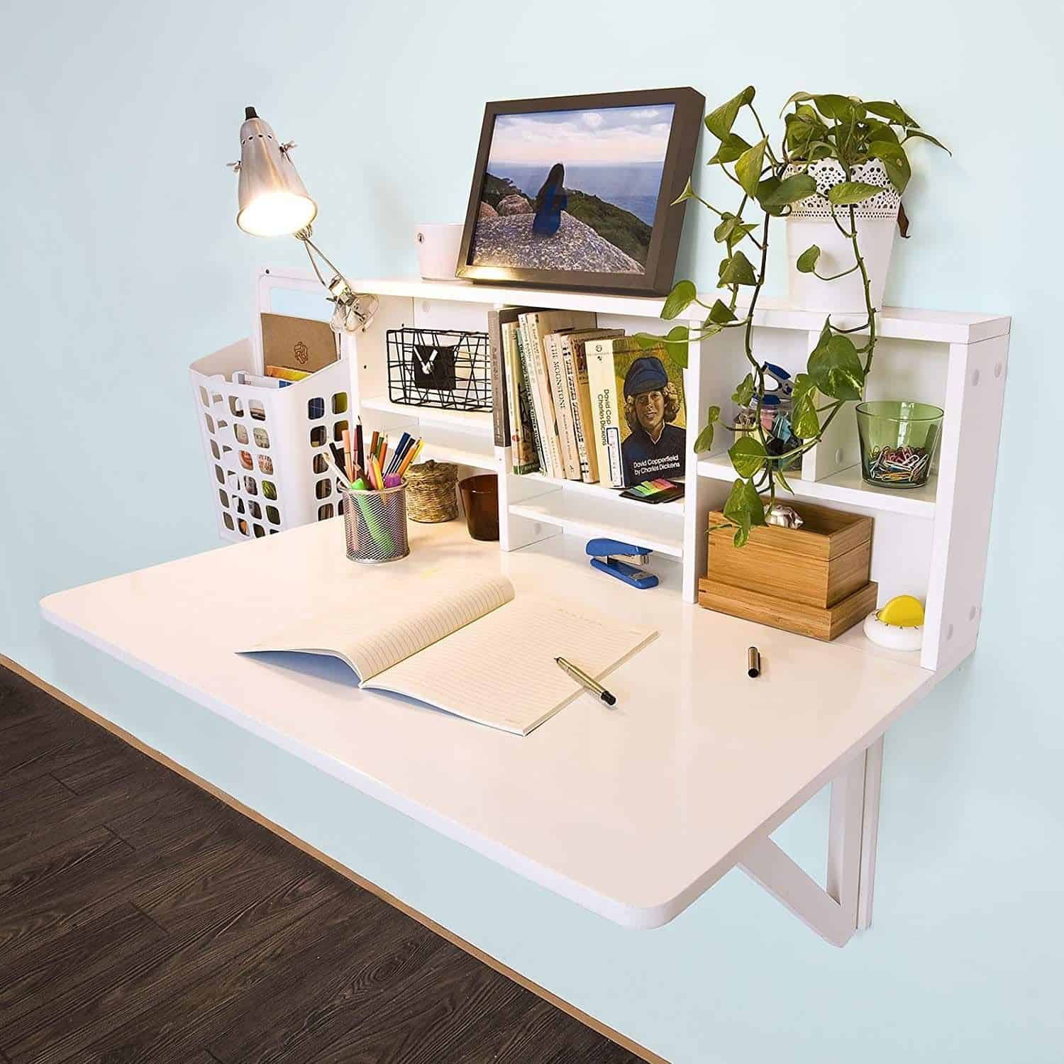 Diy Wall Mounted Desk With Storage
