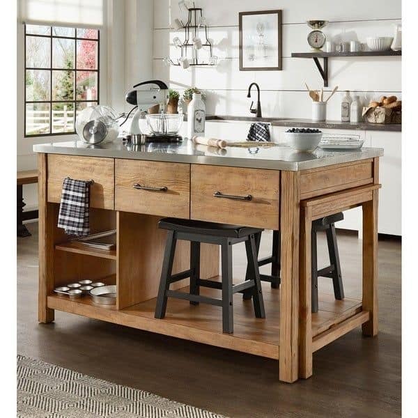 Extendable Kitchen Table With Storage Leaves That Pull Out
