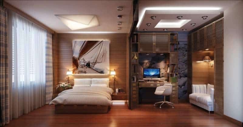 Glamorous Bedroom Office Ideas