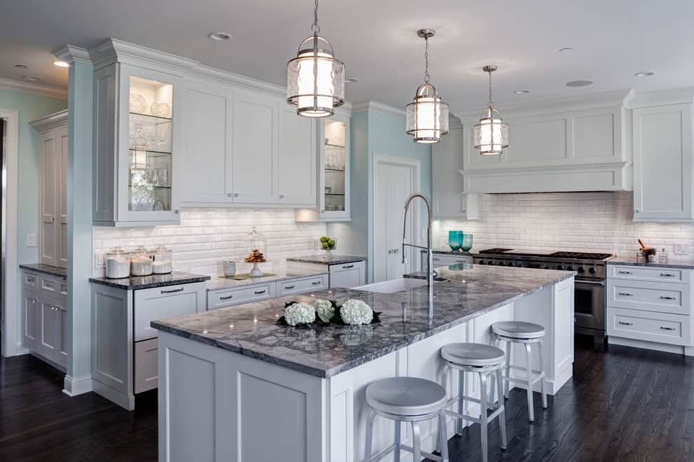 Gray Kitchen Bar