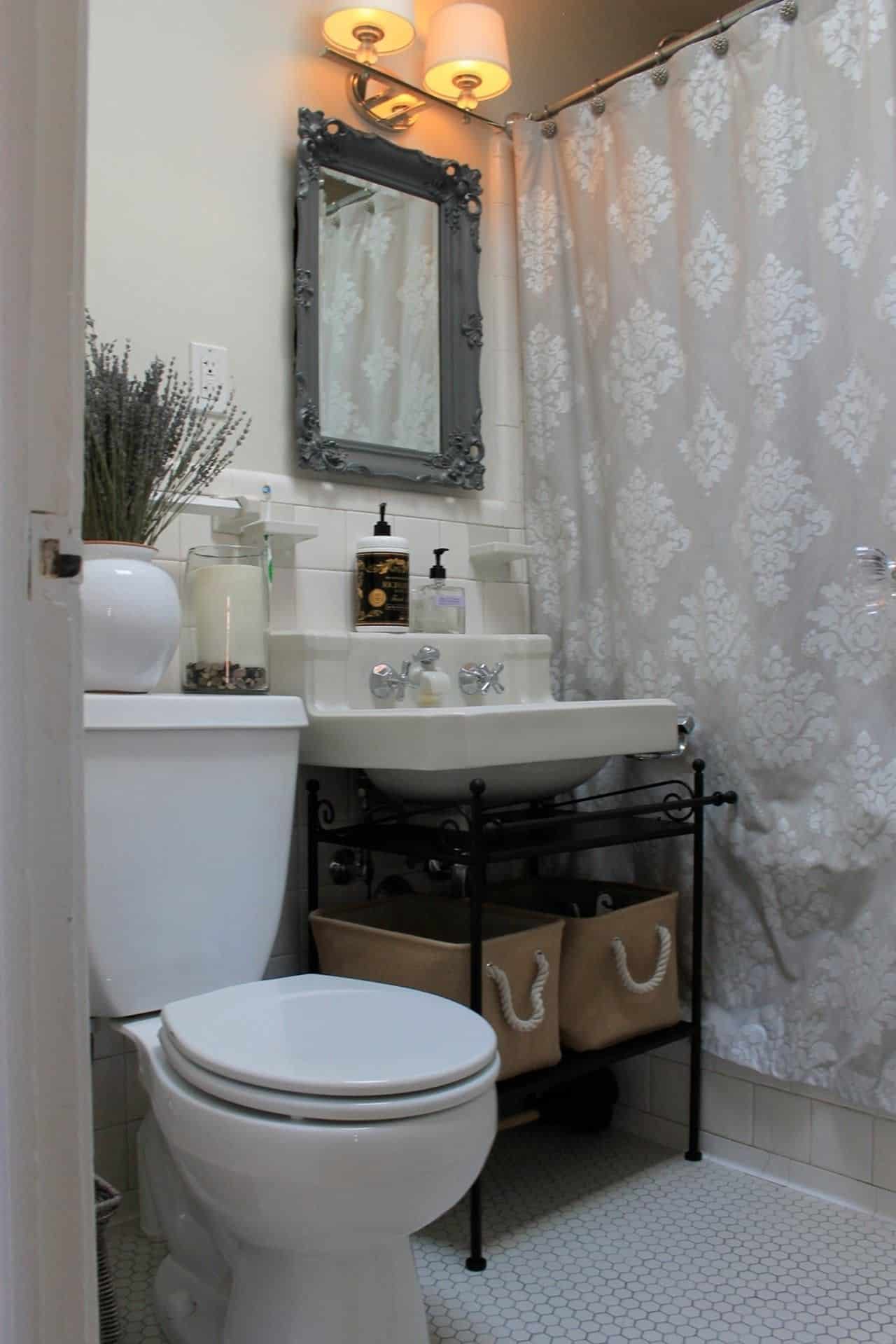 Guest Bathroom Storage Under The Sink