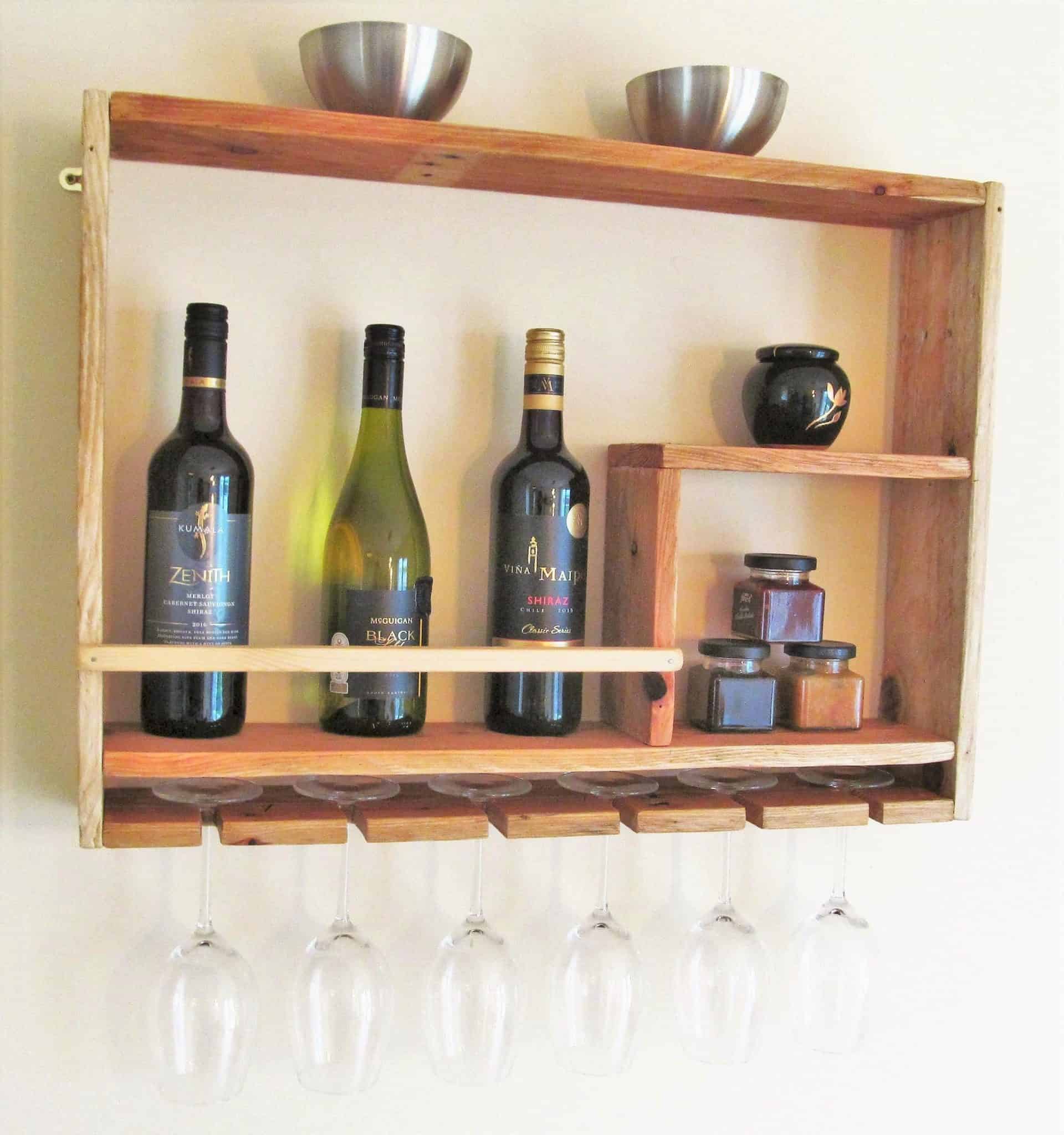 Handmade Wine Glass Rack