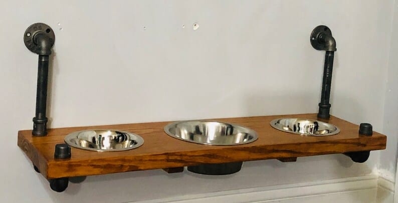 Industrial Chic Diy Dog Bowl Stand