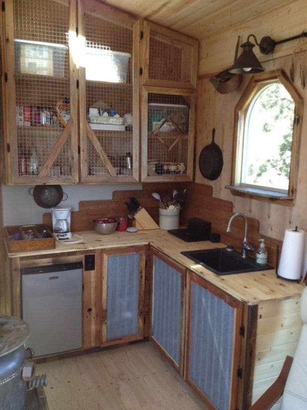 Industrial Tiny House Kitchen Design