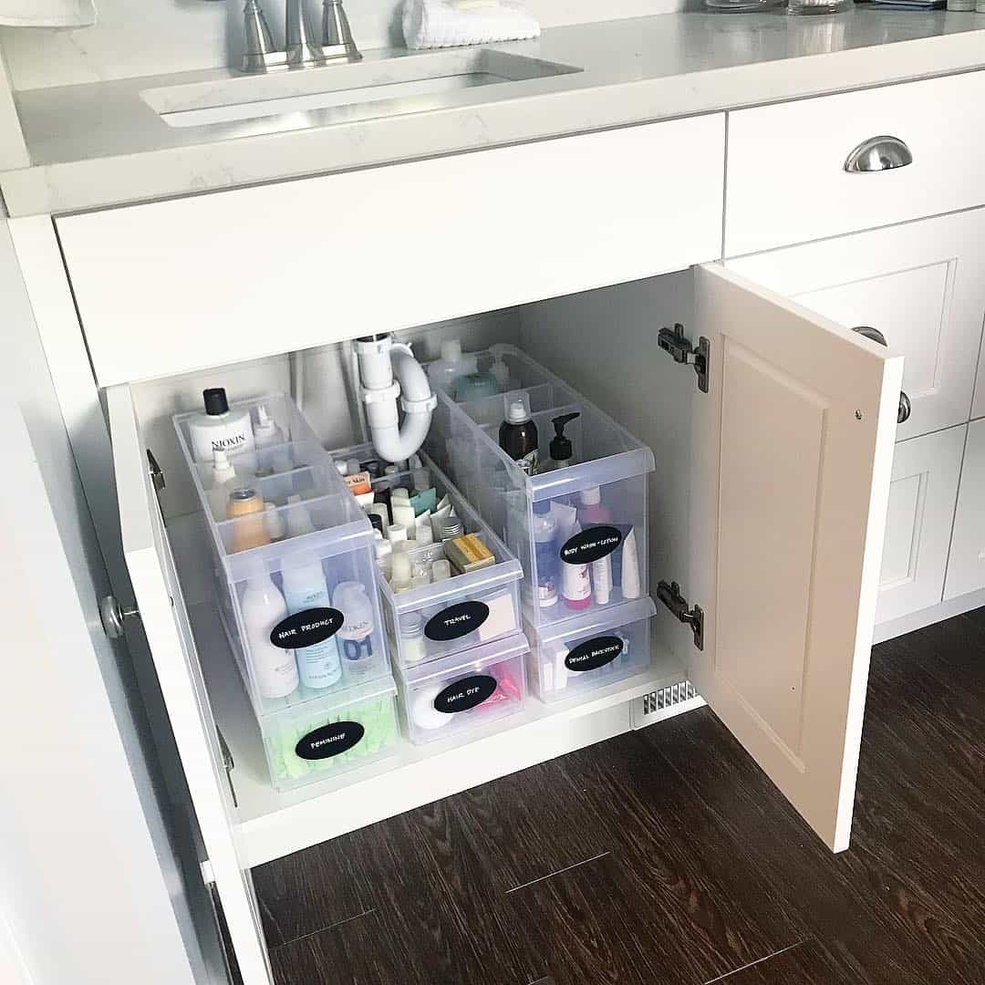 Install A Cabinet Under The Kitchen Sink Cleaning Supplies