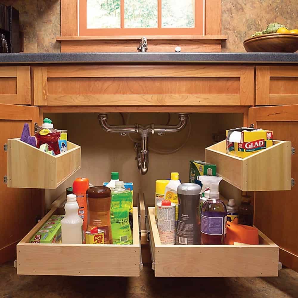 Under Kitchen Sink Storage Ideas