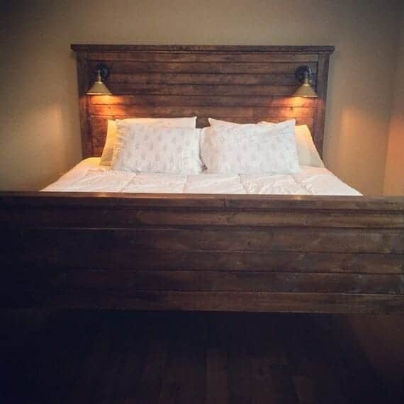 farmhouse headboard lights