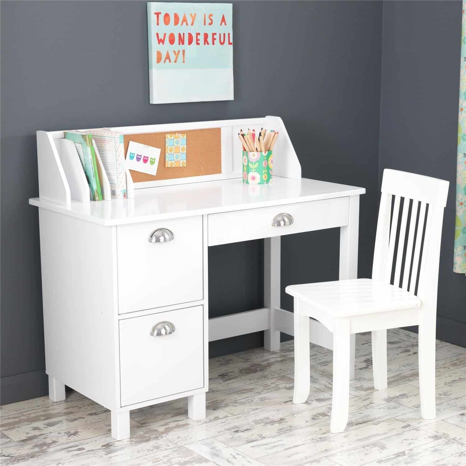 Kids Desk With Drawers