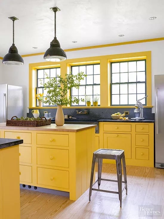 lemon kitchen decor ideas wall paint