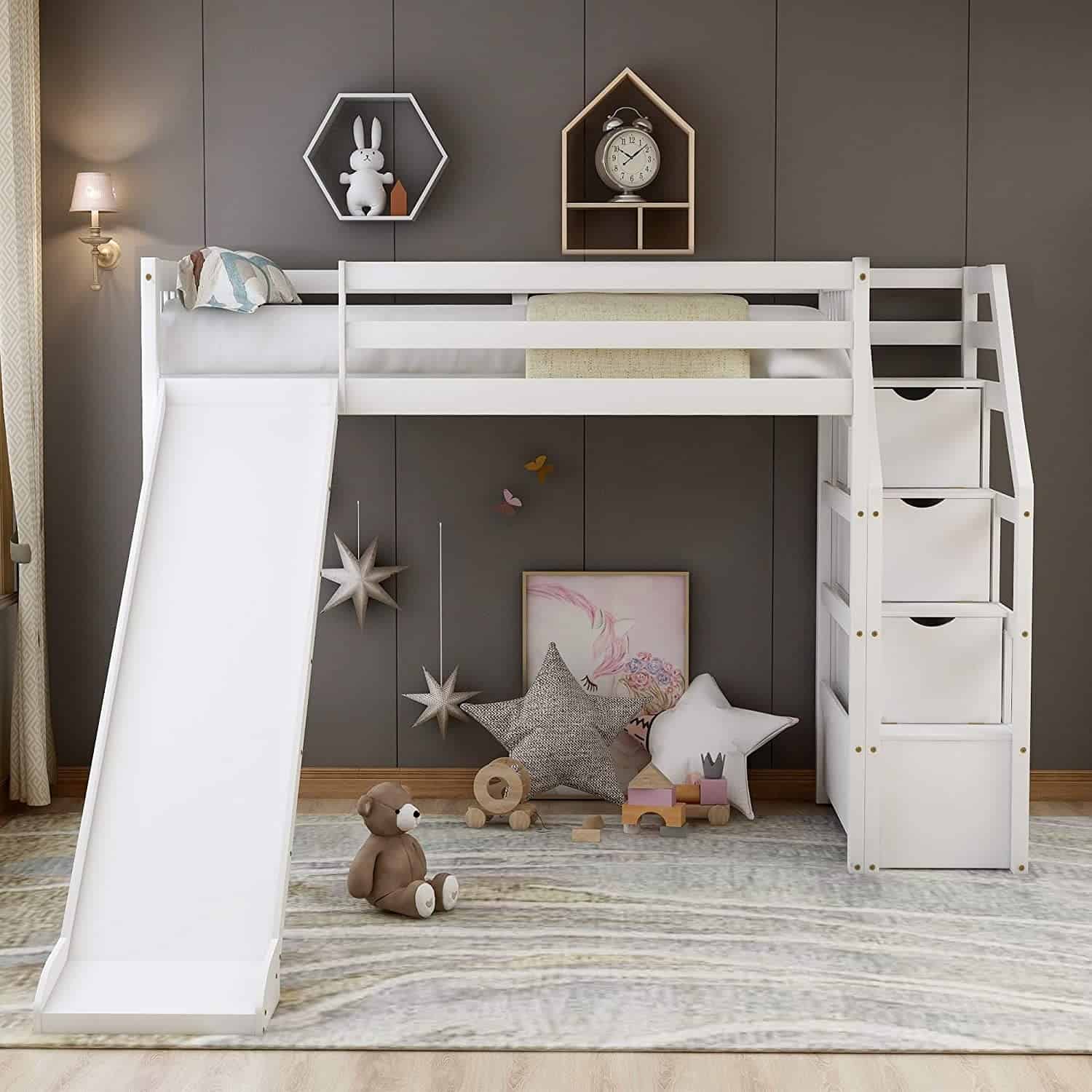 Loft Bed With A Slide