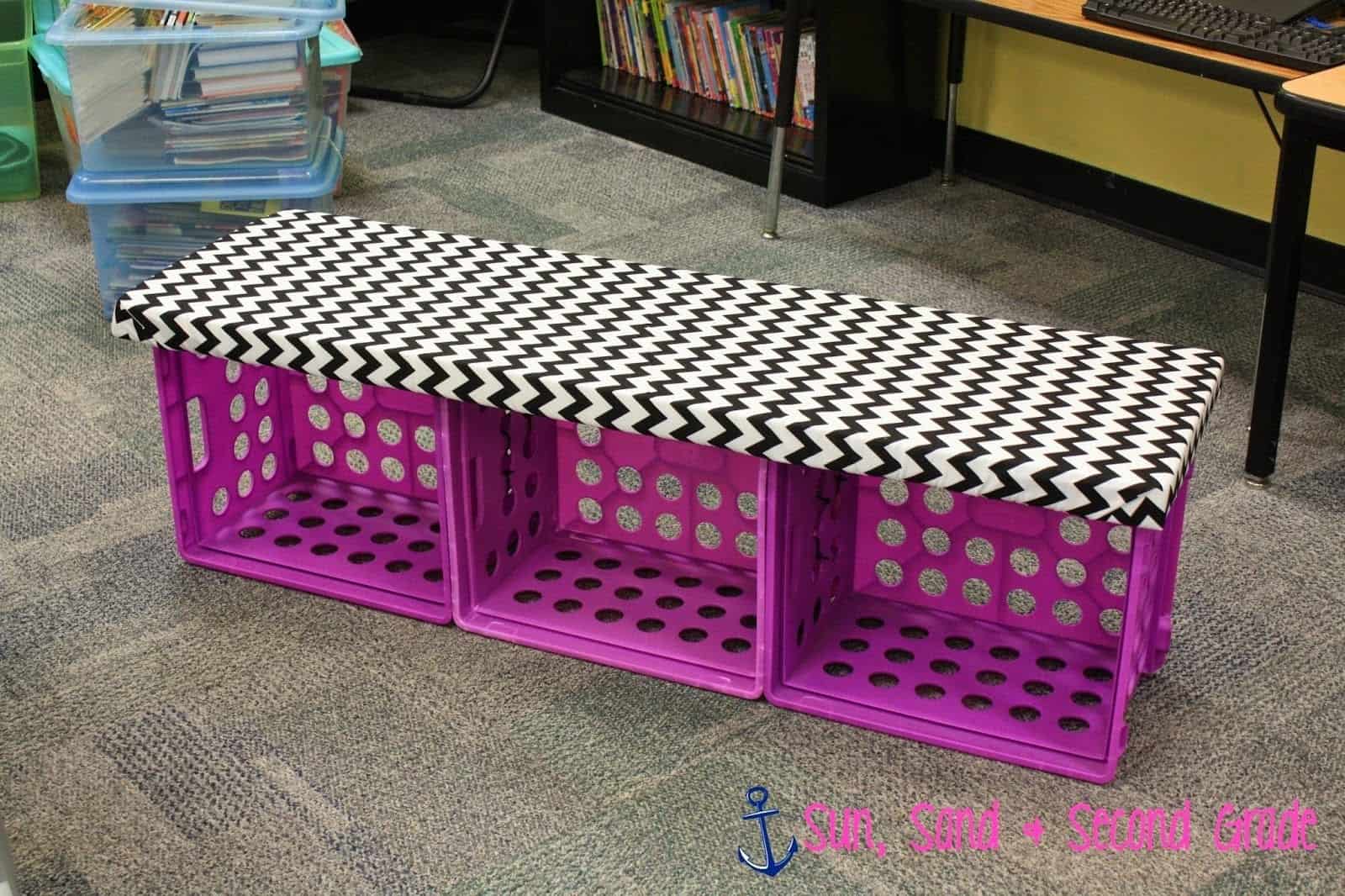 Milk Crate Bench