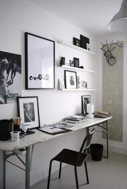 30 Creative Home Office Ideas For A, Minimalist Desk Ideas