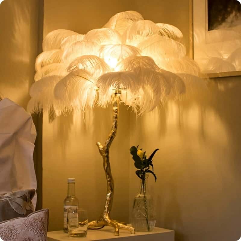 Nordic Modern Luxury Tree Branch Feather Floor Lamp