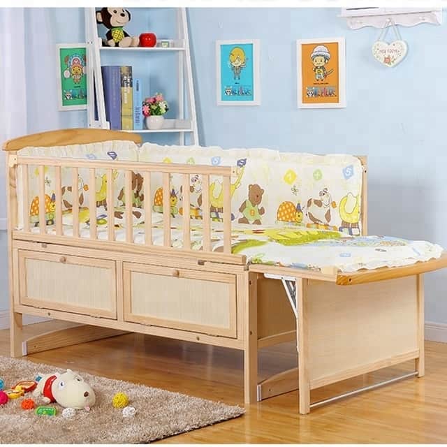 Old Crib Into A Toddler-Sized Storage Bed