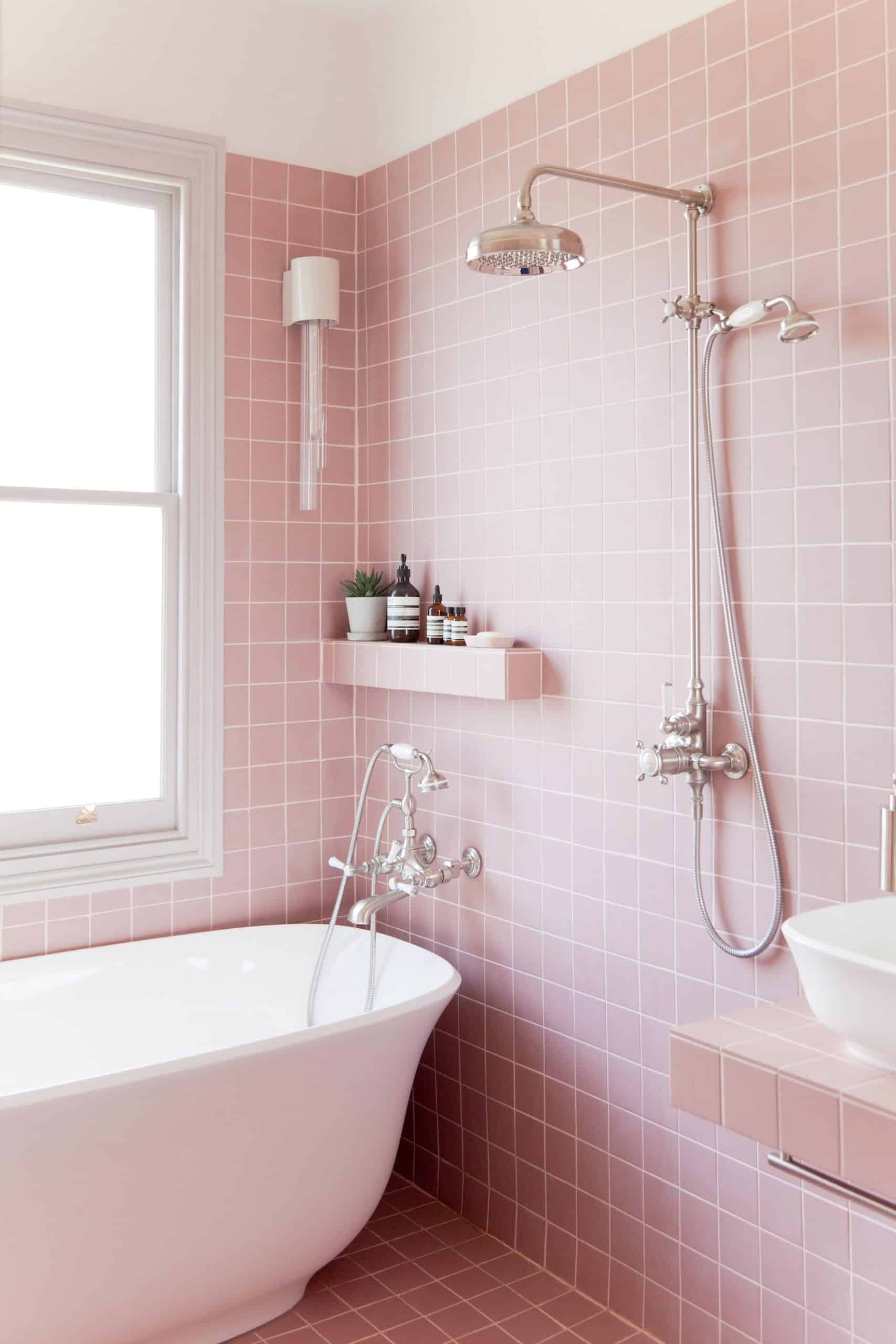 Pink Shower Tile Ideas