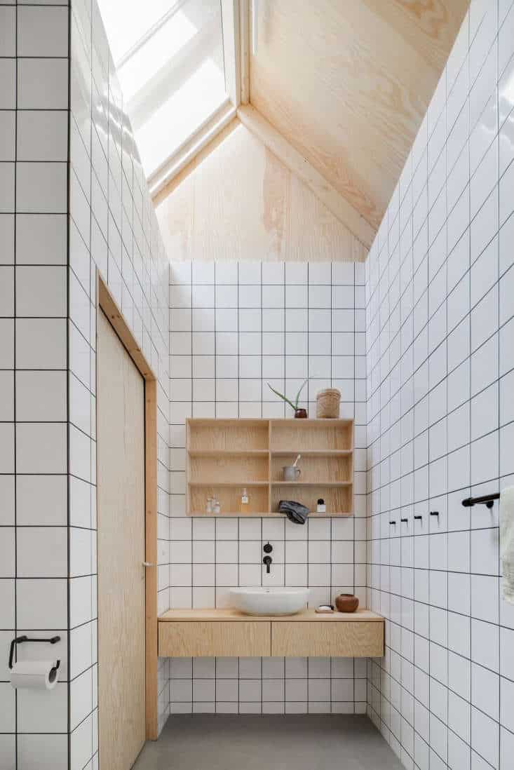 plywood DIY bathroom cabinet