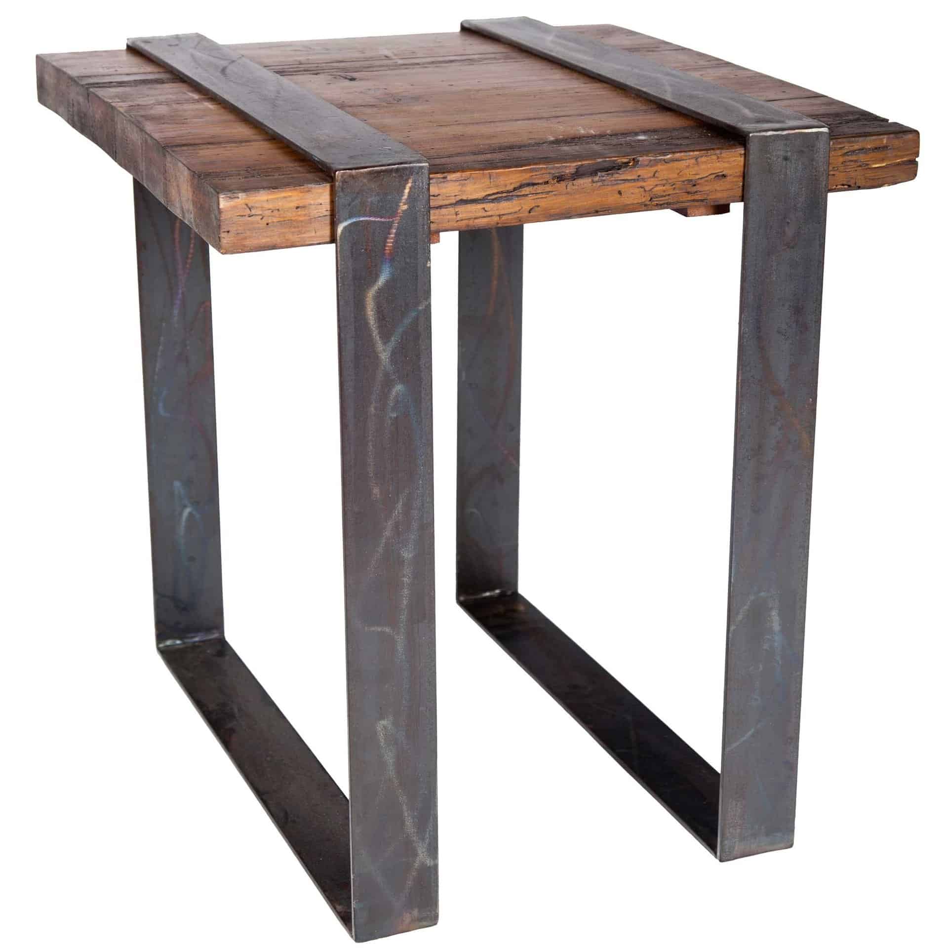 Reclaimed Wood And Iron Table Base