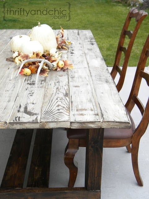 Reclaimed Wood Diy Farmhouse Table